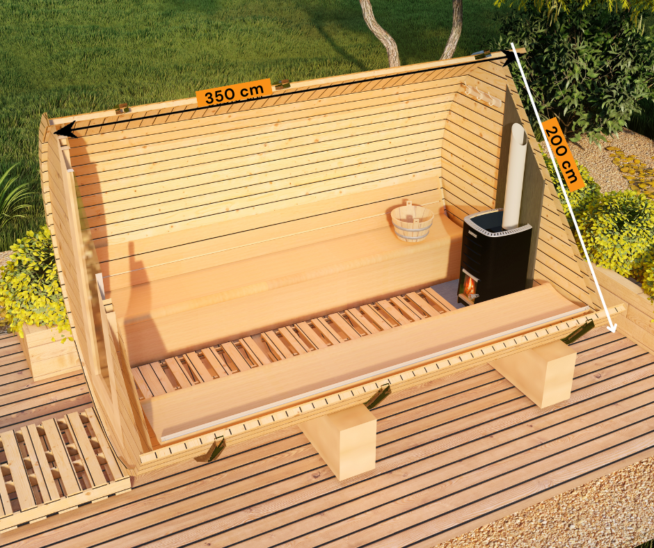 Sauna beczka 3,5x2 - obrazek 7