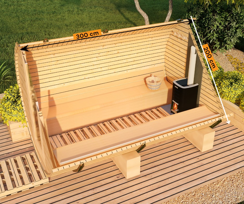Sauna beczka 3x2 - obrazek 11