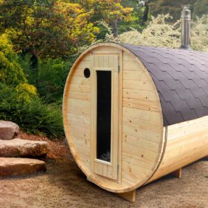 Sauna beczka 3x2 z przedsionkiem zamkniętym